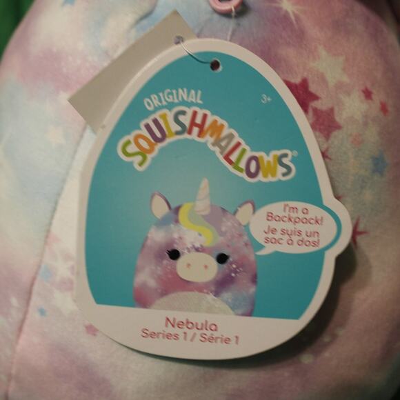 BLACK FRIDAY SALE - RARE Unicorn Backpack, Squishmallows NEBULA - Series 1 NWT - Picture 7 of 16